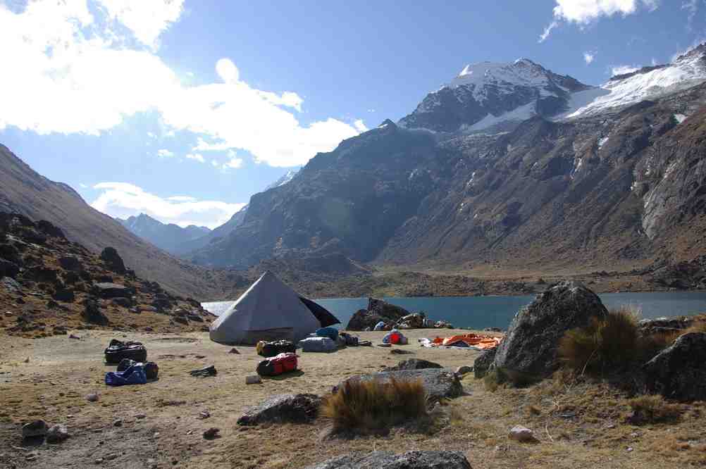 Le camp du rio Chiguini, le 6 août 2008